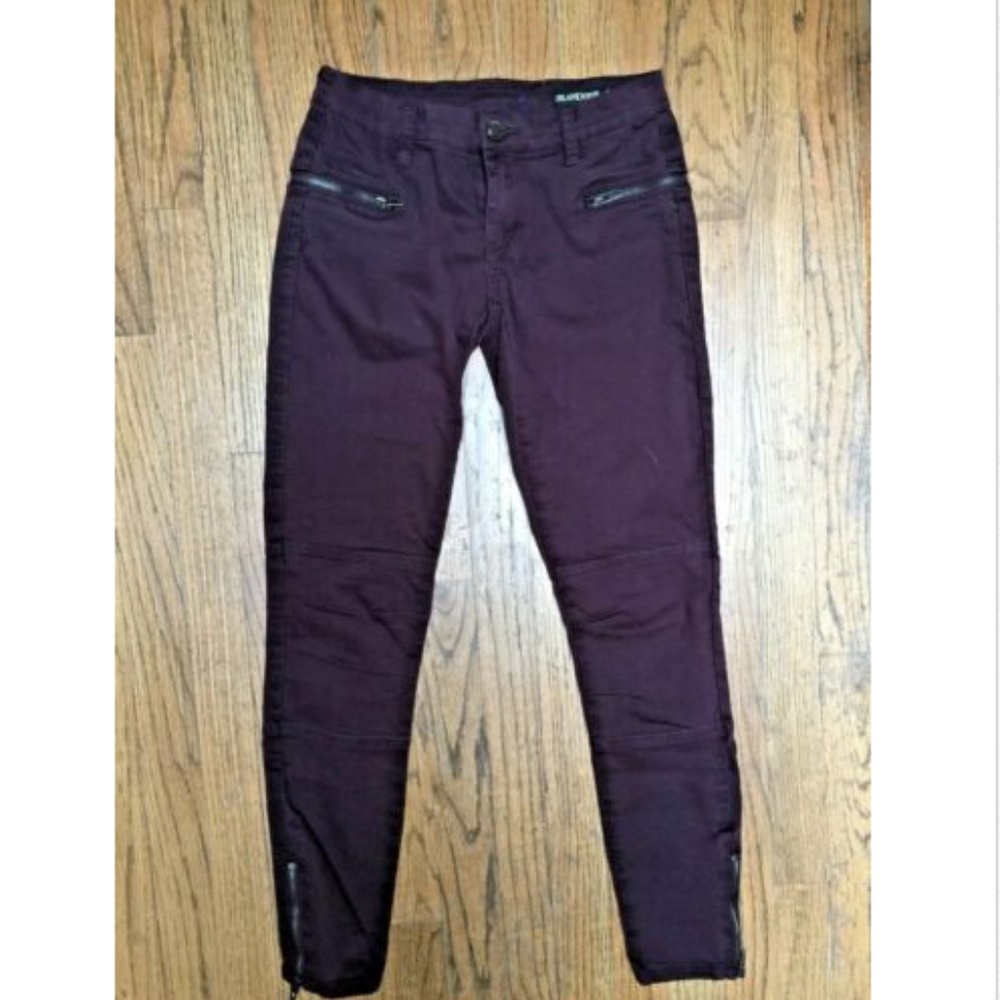 BLANK NYC PLUM SKINNY ANKLE ZIP JEAN - Picture 1 of 5
